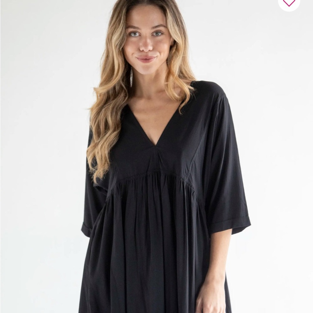 NATURAL LIFE Black Mini Dress